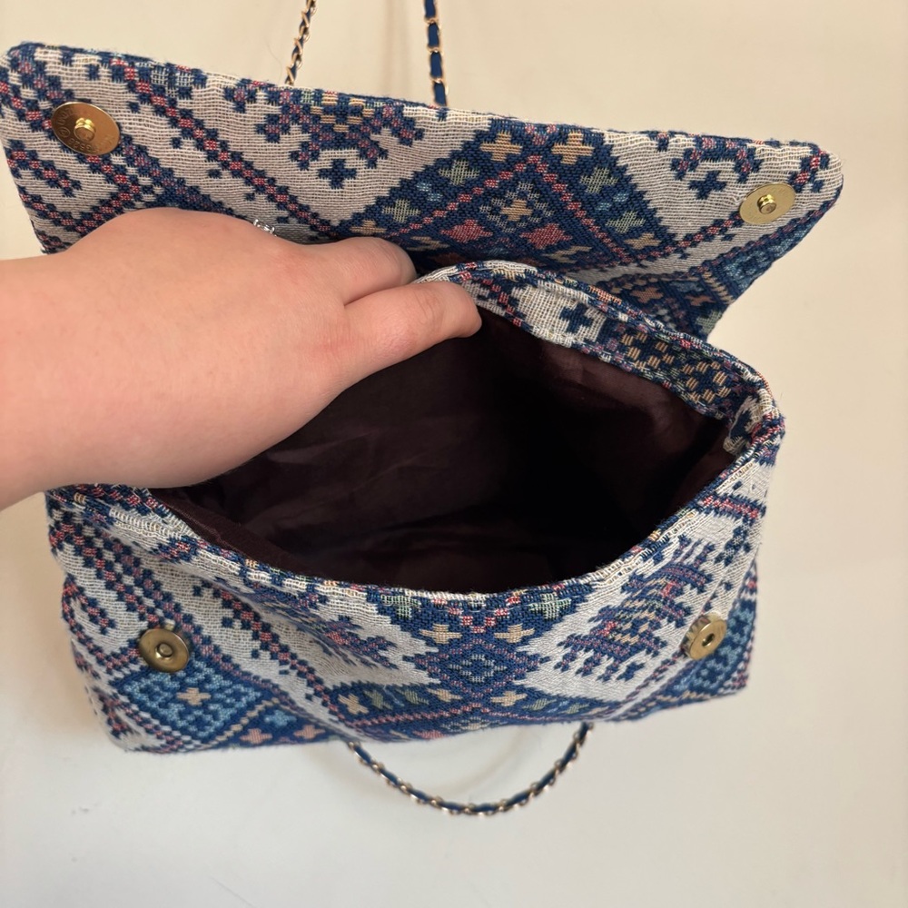 Geometric Patterned Shoulder Bag - image 3